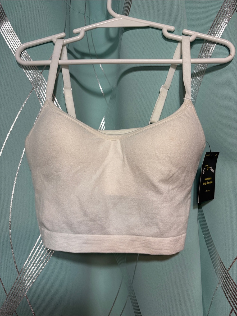 art class  Girl’s padded White Seamless Bralette